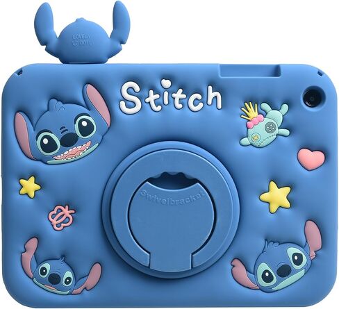 علبة الرسوم المتحركة لـ iPad Pro 11 "Case M4 2024 ， Monehoysy Cute Silicon Silicone Kickstand [Drop Proof ، Proof ، anti slip in Kuwait