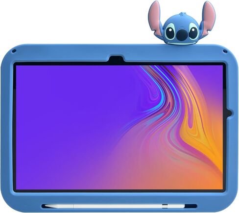 علبة الرسوم المتحركة لـ iPad Pro 11 "Case M4 2024 ， Monehoysy Cute Silicon Silicone Kickstand [Drop Proof ، Proof ، anti slip in Kuwait