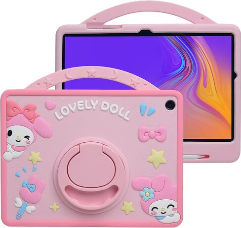 علبة الرسوم المتحركة لـ iPad Pro 11 "Case M4 2024 ， Monehoysy Cute Silicon Silicone Kickstand [Drop Proof ، Proof ، anti slip in Kuwait