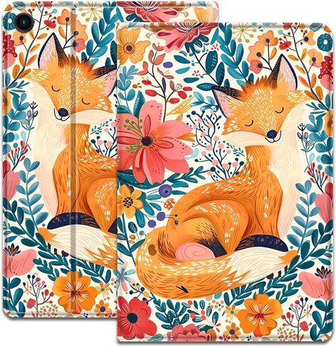 Case for Samsung Galaxy Tab A9+/A9 Plus 5G 11 Inch (SM-X210/X216/X218), Adjustable Folding Stand and Automatic Wake/Sleep, Shock-Proof Protection Smart Cover, Owl and Sunflower in Saudi Arabia