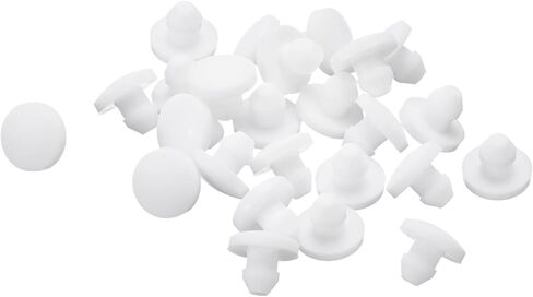 uxcell 28Pcs Silicone Plugs, Rubber Round Snap in Locking Hole Plugs for 3.5mm Hole, Hole Stoppers Waterproof Hole Plug for Metal Tube, Furniture End Caps Inserts, Black in Kuwait