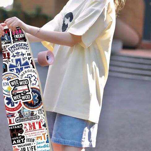 106pcs ملصقات معالج الجهاز التنفسي ، ملصق RT ، ملصق زجاجة ماء وملصق محمول ، هدايا مثالية للمعالج التنفسي - متينة ومقاومة للماء (RT) in Kuwait