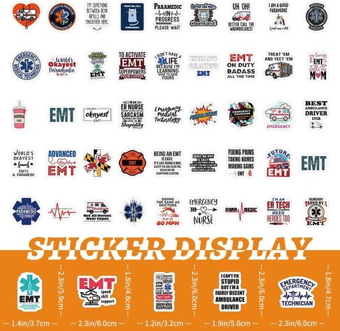 106pcs ملصقات معالج الجهاز التنفسي ، ملصق RT ، ملصق زجاجة ماء وملصق محمول ، هدايا مثالية للمعالج التنفسي - متينة ومقاومة للماء (RT) in Kuwait