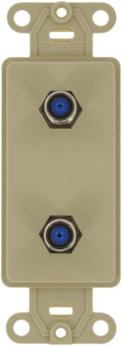 Leviton 40682-A CATV Video Decora Insert Flush Mount Jack, Almond in Saudi Arabia