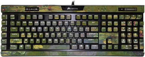 MightySkins Skin Compatible with Corsair K95 RGB Platinum XT - Yellow Marble End | Protective, Durable, and Unique Vinyl Decal wrap Cover | Easy to Apply, Remove, and Change Styles | Made in The USA in Saudi Arabia