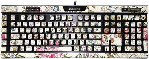MightySkins Skin Compatible with Corsair K95 RGB Platinum XT - Yellow Marble End | Protective, Durable, and Unique Vinyl Decal wrap Cover | Easy to Apply, Remove, and Change Styles | Made in The USA in Saudi Arabia