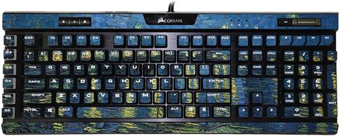 MightySkins Skin Compatible with Corsair K95 RGB Platinum XT - Yellow Marble End | Protective, Durable, and Unique Vinyl Decal wrap Cover | Easy to Apply, Remove, and Change Styles | Made in The USA in Saudi Arabia