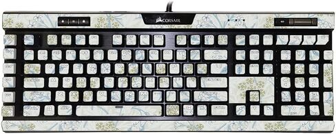 MightySkins Skin Compatible with Corsair K95 RGB Platinum XT - Yellow Marble End | Protective, Durable, and Unique Vinyl Decal wrap Cover | Easy to Apply, Remove, and Change Styles | Made in The USA in Saudi Arabia
