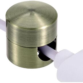 Self-Adhesive Cable Anchors for Desk, Aluminum Phone Cord Holder Clips, Adjustable Round Cable Organizers for Desk Nightstand Walls- Copper Color