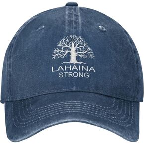 Pray for Lahaina hat Lahaina Strong hat for Women dad hat Adjustable Cap Navy Blue