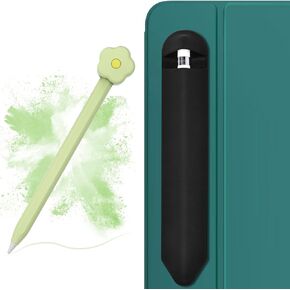 1pc Adhesive Pencil Holder and 1pc Silicone Case Compatible with Apple Pencil 2nd Generation