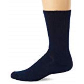 Thorlos Unisex WX Walking Thick Padded Crew Sock, Navy, Medium