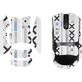 Mouse Grip Tape Full Coverage for Razer DeathAdder V3 Pro, Mouse Anti Slip Grip Tape,Self-Adhesive PreCut Sweat-Resistant Professional Mice Upgrade Kit(White)