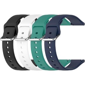 4 Pack Straps Compatible with Hwagol G28/G20 Smartwatch Bands Replacement Silicone Breathable Sport Wristbands