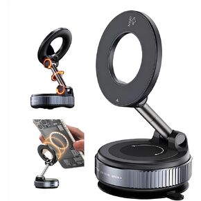 Magnetic Phone Holder for Car, Vacuum Suction Car Phone Holder, Phone Holders for Your Car, Car Magnetic Phone Mount Compatible with All Smartphone