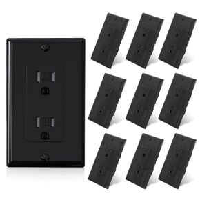 ELEGRP 15 Amp Tamper Resistant White Electrical Wall Outlet, 125V, UL Listed, 20 Pack