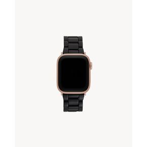 MACHETE Compatible with Apple Watch Band 38mm 40mm 41mm 42mm 44mm 45mm 49mm, Black Fashion Acetate Resin iWatch Band for SE Series 9/8/7/6/5/4/3/2/1 Ultra 2 1 Women Men