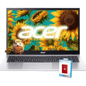 acer Aspire 3 Laptop | 15.6" FHD (1920 x 1080) Display | 8-Core AMD Ryzen 7-5700U | AMD Radeon | 32GB RAM | 1TB SSD (512GB PCIe SSD withHP P500 512GB Portable SSD) | WiFi-6 | Windows 11 Pro