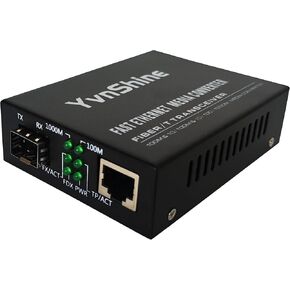 1.25G محول وسائل الإعلام Ethernet الألياف ، فتحة Gigabit SFP إلى RJ45 ، الألياف إلى Ethernet مع التفاوض التلقائي ، التوصيل والتشغيل ، التوافق الفائق ، حالة المعادن
