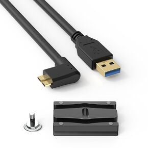 Camera Cable Lock Clip Set + USB3.0 to Micro B High-Speed ​​Connection Cable DSLR Digital Camera Accessories Professional Anti-Loosening Data Cable Lock + Gold-Plated Anti-Interference Cable