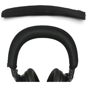 WH-1000XM5 Mesh Fabric Headband Cover Replacement Headband Top Pad Cushion Cover Compatible with Sony WH-1000XM5 Headphones Headband Cushion Zipped Headband Pad Cover Protector - Black