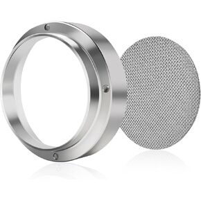 53mm Espresso Accessories Set, Puck Screen & 53mm Dosing Funnel Set, Coffee Bar Accessories Fits 54mm Portafilters (Medium 53MM)