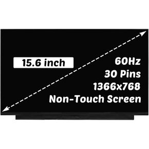 Replacement for HP Pavilion 15-CS 15-CS3025OD 9ZG21UA B156XTN08.1 NT156WHM-N34 N44 N49 N40 N156BGA-EA3 EB3 1366x768 60HZ 30Pins 15.6 inch LCD Not-Touch Screen Panel (for Not-Touch Screen Only)