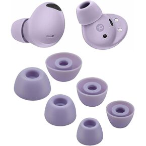 Replacement Eartips Galaxy Buds 2 Pro Ear Tips Earbuds,S/M/L Mixed Size Soft Silicone Earbuds Eartips,Flexible Rubber Cover Skin Accessories-Purple