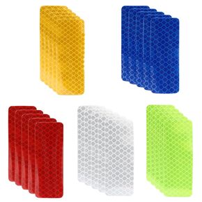 Hitefu 50 Pcs Warning Reflective Stickers Assortment, Waterproof Safety Reflective Tapes, Enhanced Night Visibility Reflective Tapes for Cars, Bicycles, Motorcycles, and Mailboxes