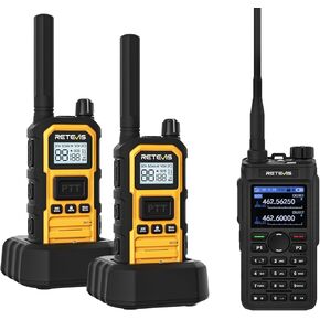 Retevis RB48 Walkie Talkie (2Pack) Bundle with C2 Walkie Talkie (1Pack)