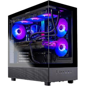 Skytech Azure Gaming PC Desktop, Ryzen 7 7700X 4.5 GHz (5.4GHz Turbo), NVIDIA RTX 5070 12GB, 1TB Gen4 NVMe SSD, 32GB DDR5 RAM 6000 RGB, 850W Gold PSU, 360mm ARGB AIO, Wi-Fi, Win 11