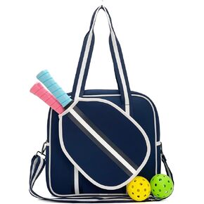 Crossbody Pickleball Bag Tote, Neoprene Pickleball Bags for Women and Men, Adjustable Pickleball Shoulder Bag