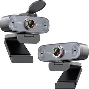 Angetube 1080P HD Webcam with Privacy Shutter Dual Noise-Cancelling Mic PC Camera Webcams & USB Webcam PC Camera with 90-Degree Wide Angle Webcam, Plug and Play USB Webcam for Zoom | Skype | Teams