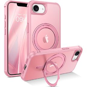 BENTOBEN for iPhone 16e Case, iPhone 16e Magnetic Phone Case with MagSafe Rotatable Invisible Kickstand Ring Holder Design Shockproof Women Men Girl Boy Protective Cover for iPhone 16e 6.1", Black
