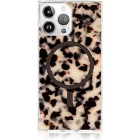 FLAUNT Official Square Protective Case - Compatible with iPhone 16 Pro Max - Compatible with MagSafe & Wireless Charging - Drop-Tested & Shockproof - (Rainbow Confetti Tortoise Shell)