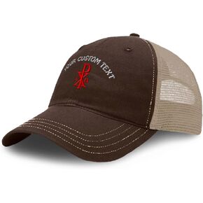 Custom Trucker Hat Richardson Cotton Soft Mesh Cap Snaps