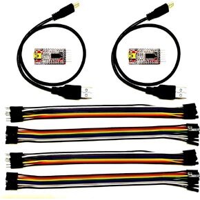 2Pcs FT232RL Mini USB to TTL Serial Converter Adapter 3.3V/5.5V FTDI Breakout Board for Arduino