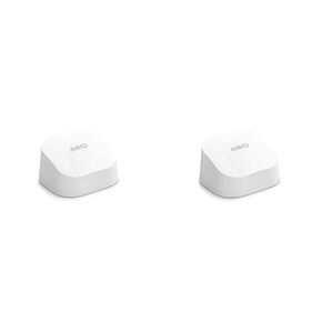 معتمدة من نظام Amazon Eero 6 Dual-Band Mesh Wi-Fi 6 ، مع مركز HOB SMART المدمج (جهاز توجيه واحد + 3)