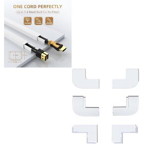 Delamu 94in Cord Hider for 1-2 Wires & Additional Connector Kit