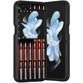 for Samsung Galaxy Z Flip 6 Case, Heavy Duty Dual Layer Shockproof Dustproof Folding Stylish Protective Cover for Samsung Galaxy Z Flip 6 5G (2024), Funny Skeleton Skull in Kuwait