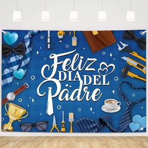 MEHOFOND Feliz Día Del Padre Backdrop Mexican Happy Father's Day Photography Background Feliz Cumpleanos Papa Best Dad Ever Dad Birthday Party Decorations Banner Photo Booth Props 8x6ft