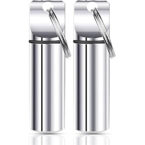 Keychain Pill Holder (2 Pack) – Large Capacity Waterproof Travel Pill Organizer Pill Container for Tablets, Capsules – Durable Travel Friendly Pill Case for Purse Mini Pill Case in Kuwait
