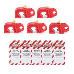 Circuit Breaker Lockout Device Universal Electrical for Loto Sing and Multi Pole Breakers 20 x Circuit Breaker 20 x Lockout Tagout Tag