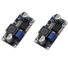 2 Packs Adjustable Buck Converter Electronic Voltage Stabilizer Power Supply Module LM2596 DC-DC Step Down Variable Volt Regulator Input 3.2V-40V Output 1.25V-35V