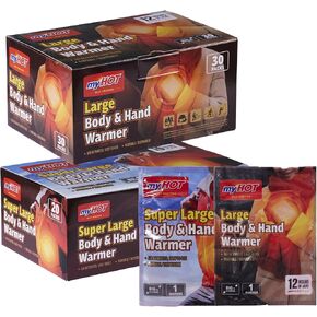 Large Body & Hand Warmer 30Pack & myHOT Super Large Body & Hand Warmer 20PacK- Made in Korea