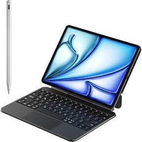 doqo Magic Keyboard Case for iPad Air 13(M2/M3) 2024 2025 iPad Pro 12.9(6th,5th,4th,3rd Gen) and Stylus Pen for iPad,Pencil W/Palm Rejection&Tilt