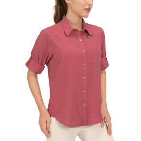 Little Donkey Andy Women's UPF 50 UV Protection Shirt, Breathable Long Sleeve Fishing Hiking Shirts, Quick Dry