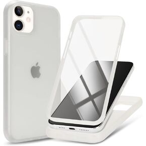 for iPhone 12/12 Pro Case with Built-in Screen Protector 360 Full Body case,for Apple iPhone 12/12 Pro Protective Phone Cases for Men Women Girl-Black