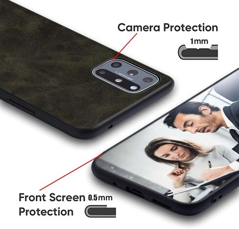 for Samsung Galaxy Z Flip 5 Case, Premium Leather Cover Retro Design Full Protective Phone Case for Samsung Z Flip 5 Flip5 5G (Dark Blue) in Kuwait