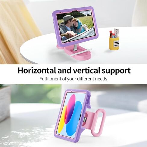 متوافق مع iPad A16 11 بوصة /11 جيل /الهواء 6 /AIR 7 /iPad 10th Gen 10.9 بوصة 2022 ، صورة قابلة للتعديل /الإسقاط مع مقبض ، حالة أطفال متوافقة مع حالة 11 بوصة (Fenzishidiz) in Saudi Arabia